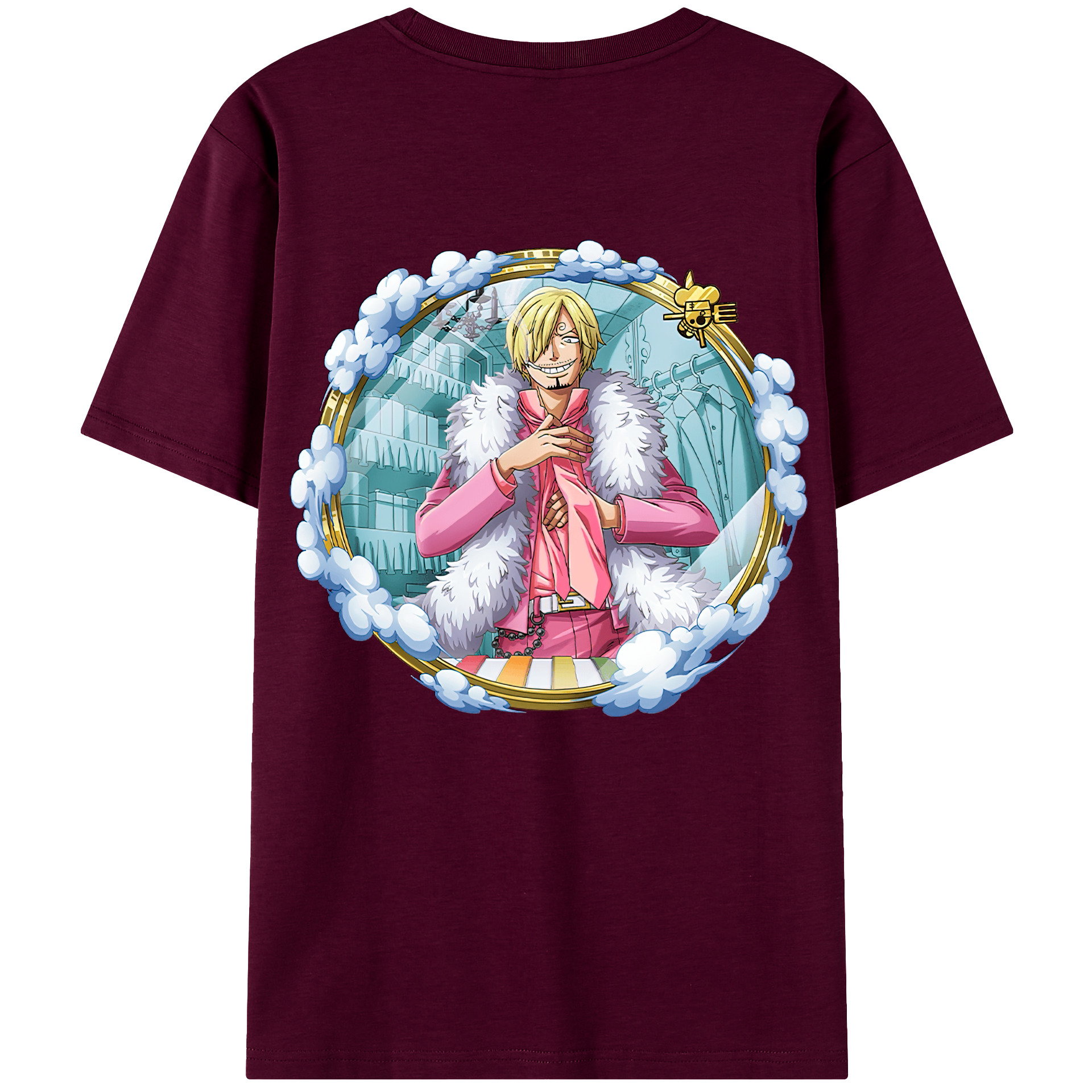 （画像用） ワンピース サンジ ONE PIECE Sanji レディース半袖Tシャツ(バックプリント)